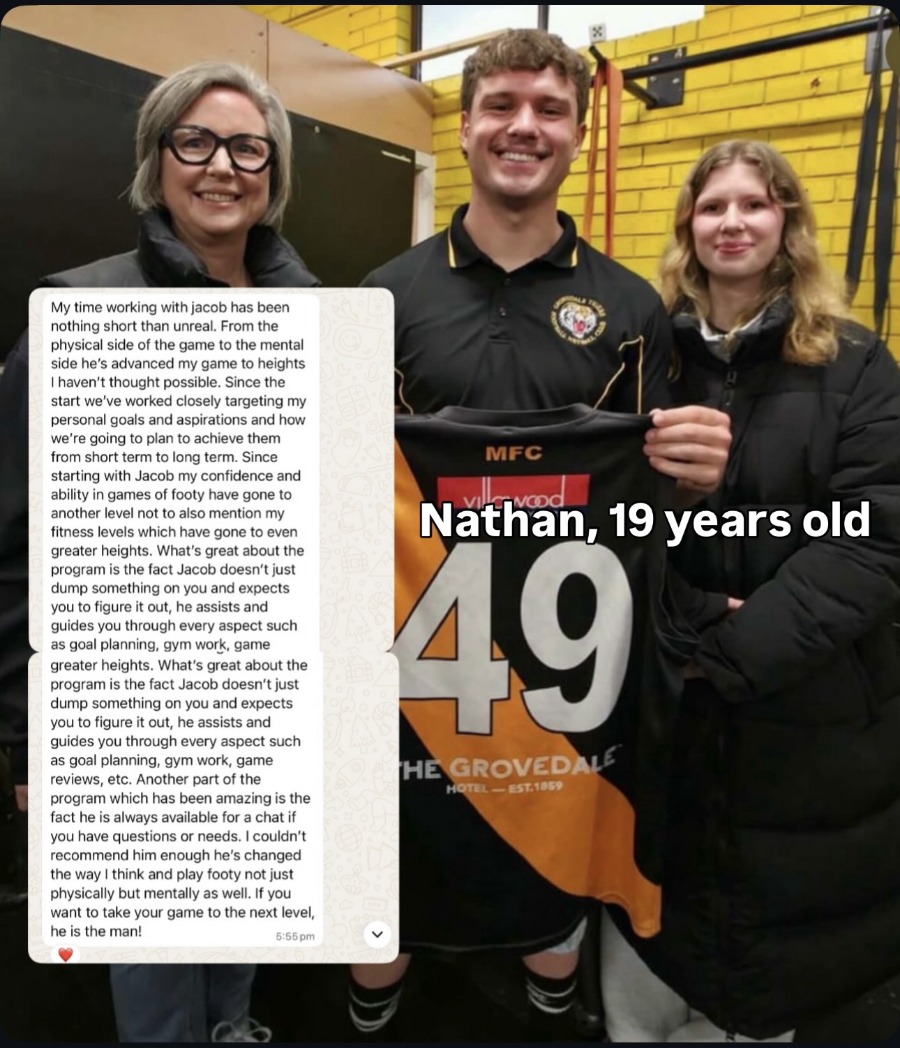 Testimonial from Nathan, 19