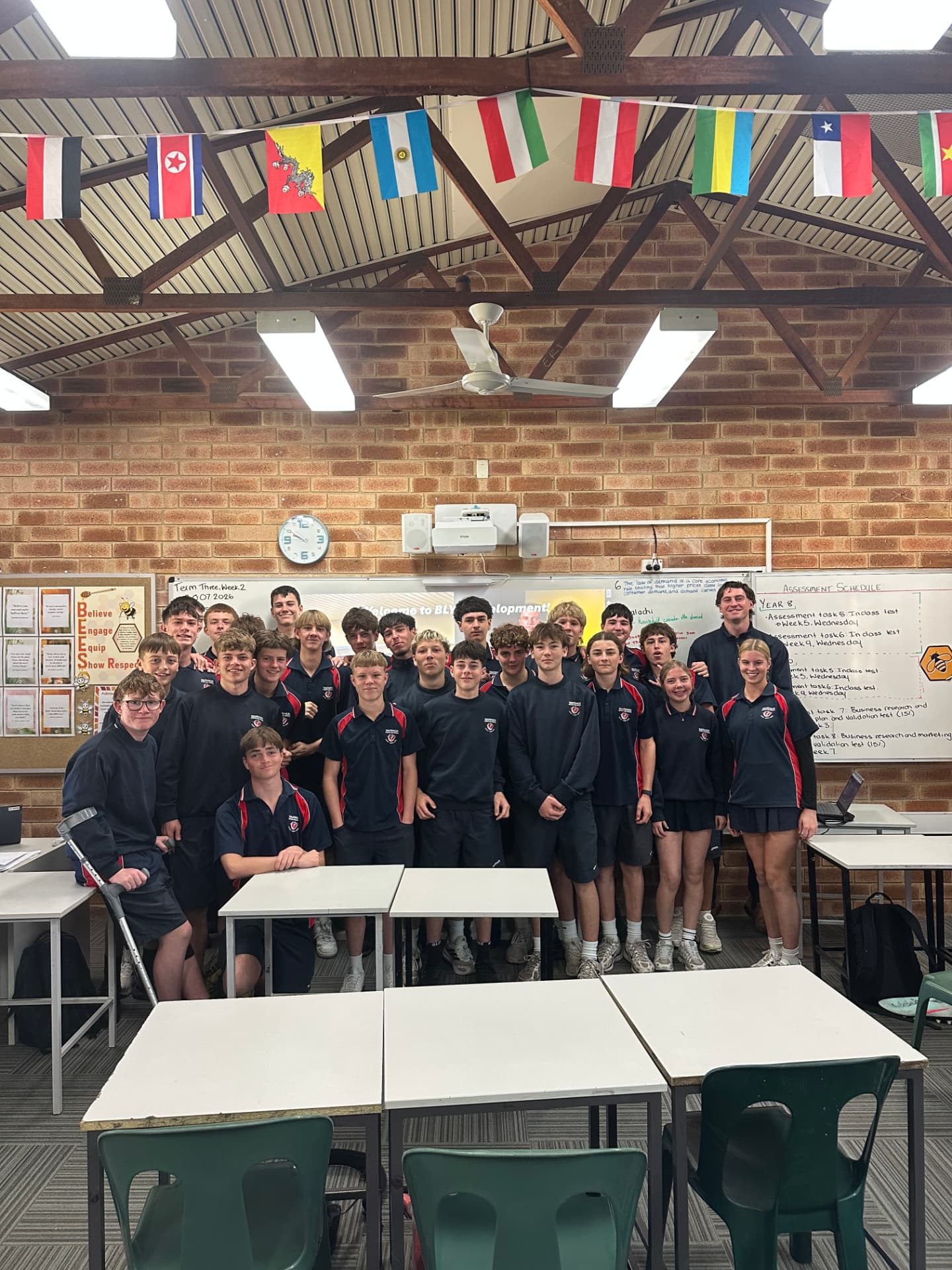 A full year group of students after a BLYT Development school program