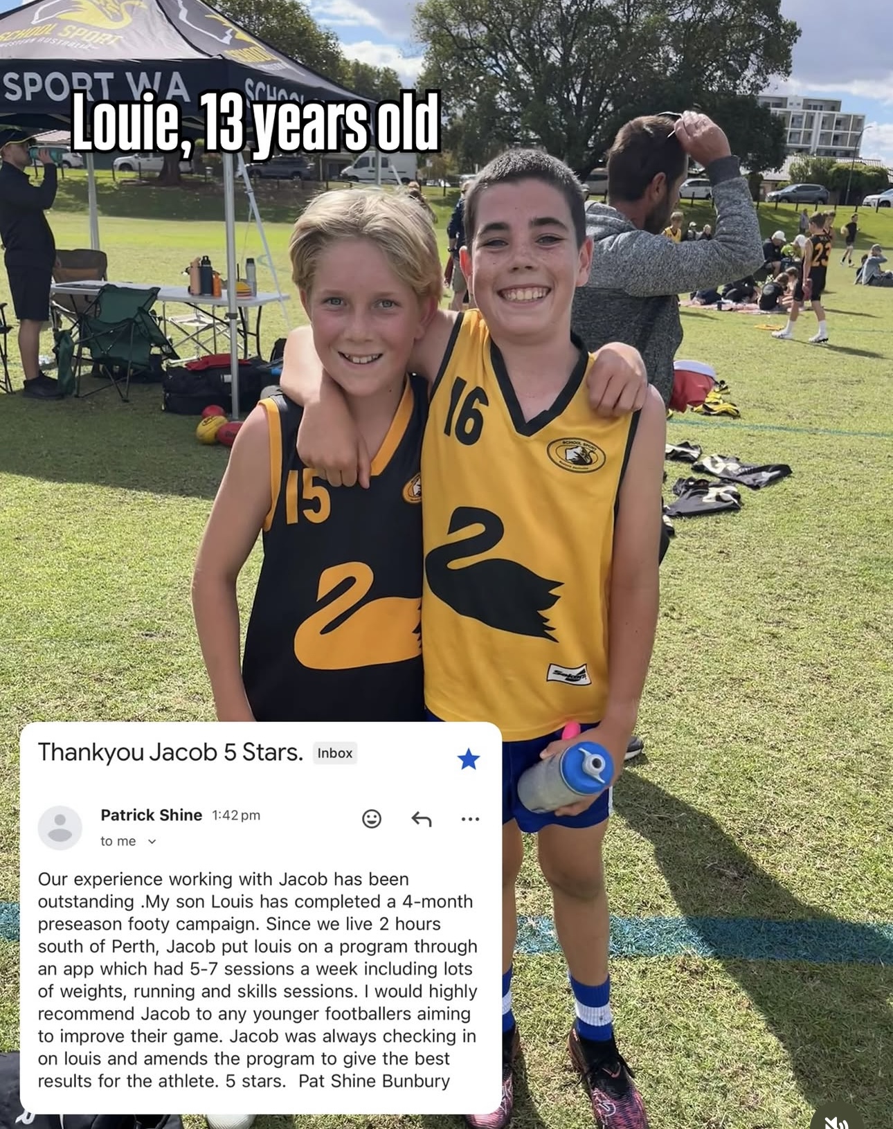 Testimonial from Louie, 13